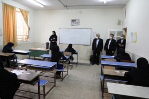 بازدید مدیرکل دفتر آموزش متوسطه وزارت آموزش و پرورش از حوزه های امتحان نهایی استان خوزستان